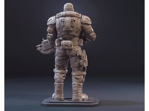 Marcus Fenix Ready To Print 3D-Druckmodell