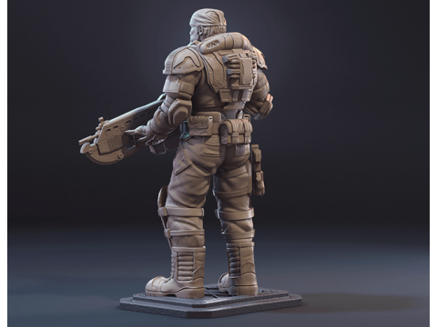 Marcus Fenix Ready To Print 3D-Druckmodell