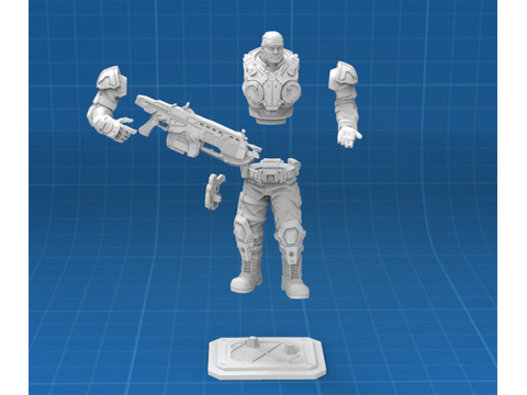 Marcus Fenix Ready To Print 3D-Druckmodell