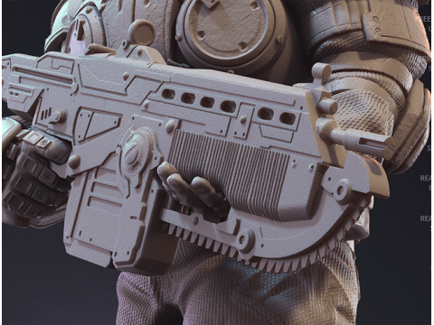 Marcus Fenix Ready To Print 3D-Druckmodell