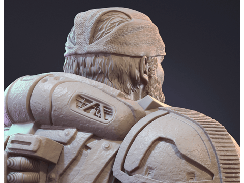 Marcus Fenix Ready To Print 3D-Druckmodell