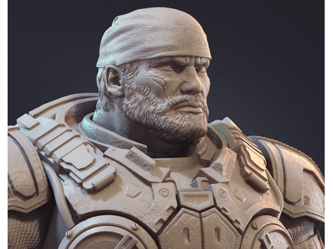 Marcus Fenix Ready To Print 3D-Druckmodell