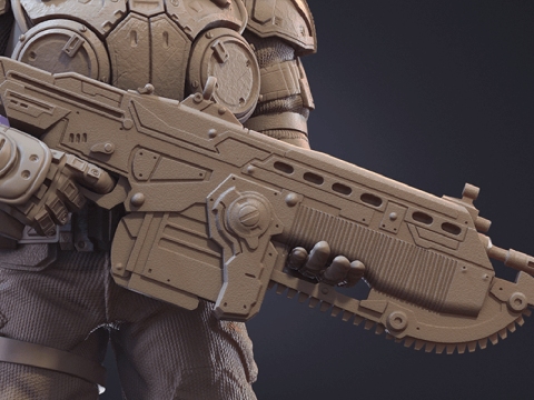 Marcus Fenix Ready To Print 3D-Druckmodell