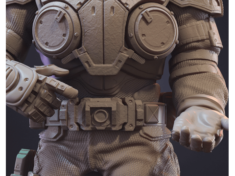 Marcus Fenix Ready To Print 3D-Druckmodell