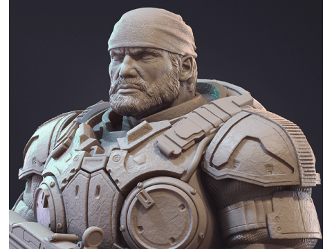 Marcus Fenix Ready To Print 3D-Druckmodell