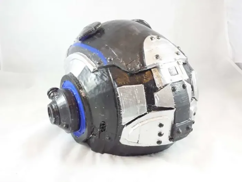 Gears Of War Carmine Helmet Wearable Ready To Print Modèles 3D en vedette