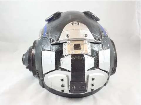 Gears Of War Carmine Helmet Wearable Ready To Print Modèles 3D en vedette