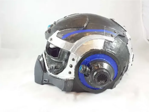 Gears Of War Carmine Helmet Wearable Ready To Print Modèles 3D en vedette