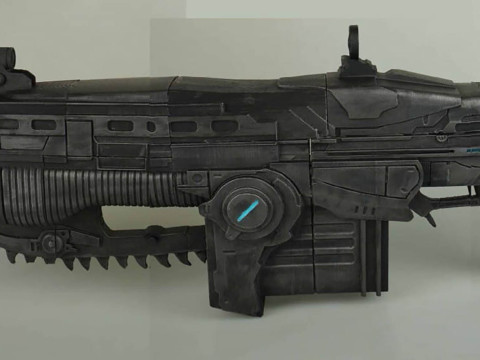 Gears Of War Lancer Chainsaw Ready To Print 3D 打印模型