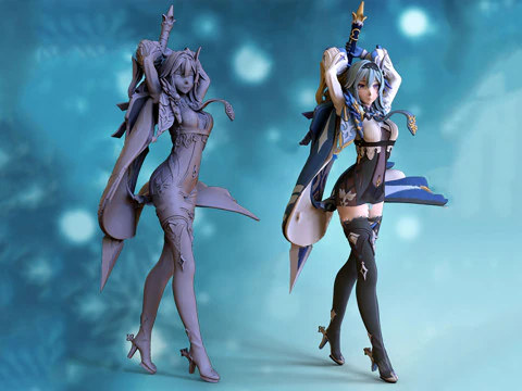 Yura Ghenshin Impact Ready To Print 3D Print Model