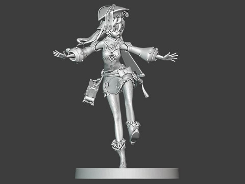 Yanfei Genshin Impact Ready To Print Model do druku 3D