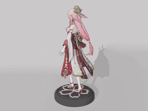 Yae Miko Genshin Impact Ready To Print 3Dプリントモデル