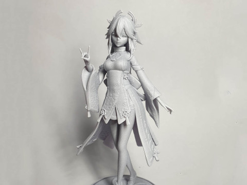 Yae Miko Genshin Impact Ready To Print 3Dプリントモデル