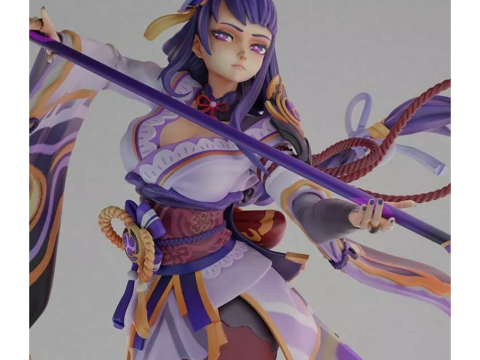 Raiden Shogun RuBim Ready To Print Modèles 3D en vedette
