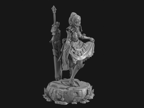 Noelle Genshin Impact Ready To Print 3Dプリントモデル