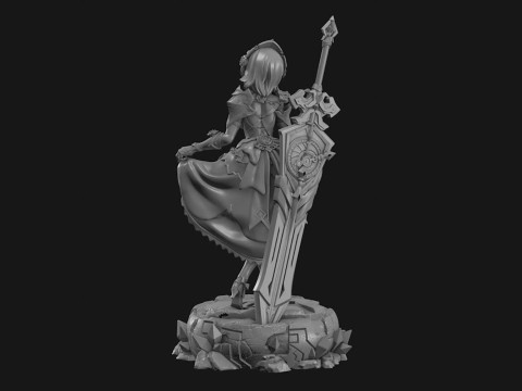 Noelle Genshin Impact Ready To Print 3Dプリントモデル