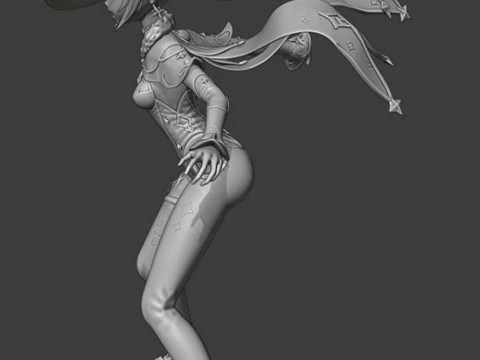 Genshin Impact Mona Ready To Print 3D Druckmodell
