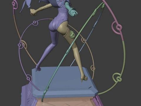Genshin Impact Mona Ready To Print 3D Druckmodell