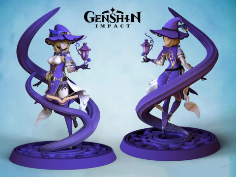 Lisa Genshin Impact Standard pronto per la stampa Modello di stampa 3D