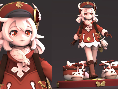 Klee Genshin Impact Ready To Print Model Cetak 3D