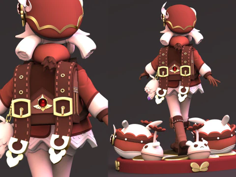 Klee Genshin Impact Ready To Print 3D Print Model