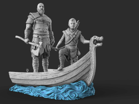 Kratos 3D Figuries Ready To Print 3D Print Model