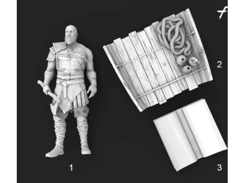 Kratos 3D Figuries Ready To Print 3D Print Model
