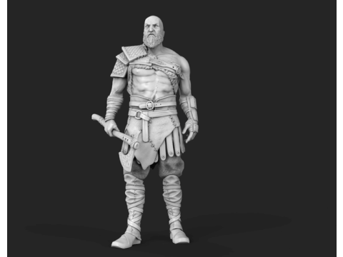 Kratos 3D Figuries Ready To Print 3D Print Model
