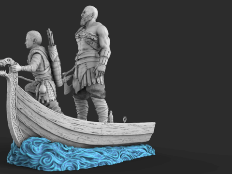 Kratos 3D Figuries Ready To Print 3D Print Model