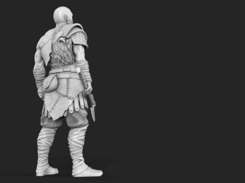 Kratos 3D Figuries Ready To Print 3D Print Model