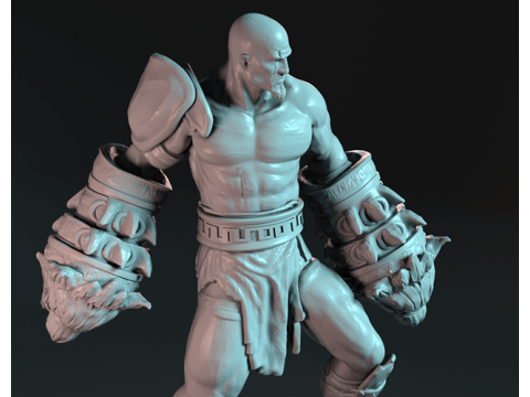 God of War Kratos 3D Figuries Ready To Print 3D Принт Модель