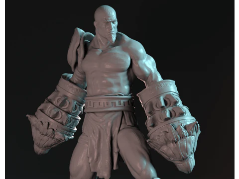 God of War Kratos 3D Figuries Ready To Print 3D Print Model