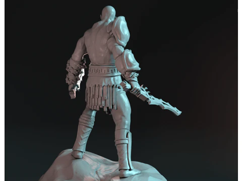 God of War Kratos 3D Figuries Ready To Print 3D Print Model