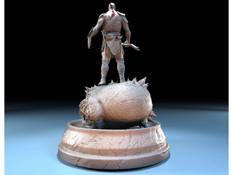 Kratos - God Of War 3D Figuries Ready To Print 3D Print Model