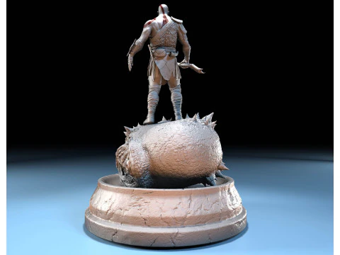 Kratos - God Of War 3D Figuries Ready To Print 3D Print Model