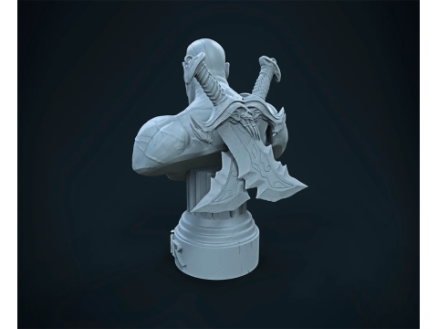 Kratos Bust - Arstation Ready To Print 3D-Druckmodell