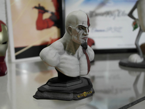 Kratos Bust Ready To Print 3D 打印模型