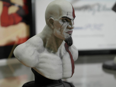 Kratos Bust Ready To Print 3D 打印模型
