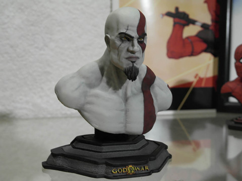 Kratos Bust Ready To Print 3D 打印模型