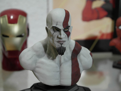 Kratos Bust Ready To Print 3D 打印模型