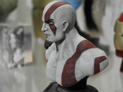 Kratos Bust Ready To Print 3D 打印模型