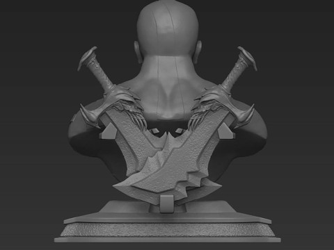 Kratos Bust Ready To Print 3D 打印模型
