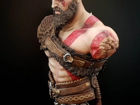 Kratos Bust 3D Print Model