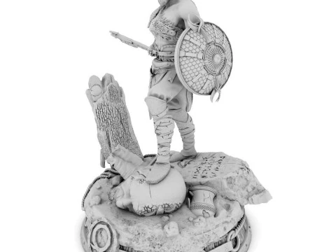 Kratos 3D Figuries Ready To Print 3D Print Model