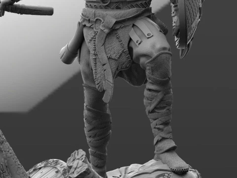 Kratos 3D Figuries Ready To Print 3D Print Model