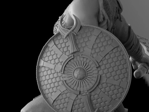 Kratos 3D Figuries Ready To Print 3D Print Model