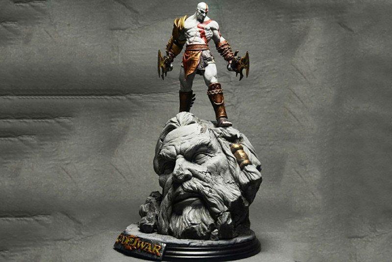 Kratos VS Zeus Ready To Print 3Dプリントモデル .c4d .max .obj .3ds .fbx .stl .blend