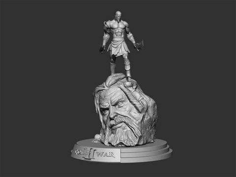 Kratos VS Zeus Ready To Print 3Dプリントモデル