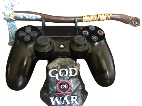 PS4 God Of War Stand Ready To Print 3D Принт Модель