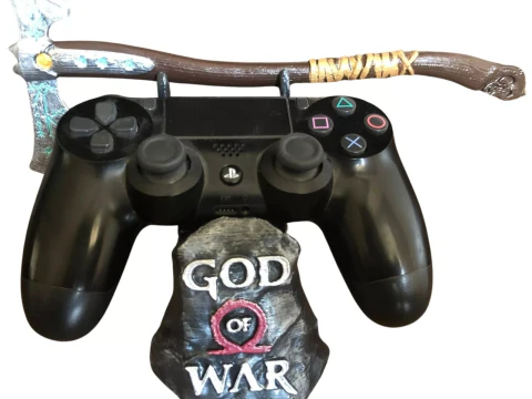 PS4 God Of War Stand Ready To Print 3D Print Model